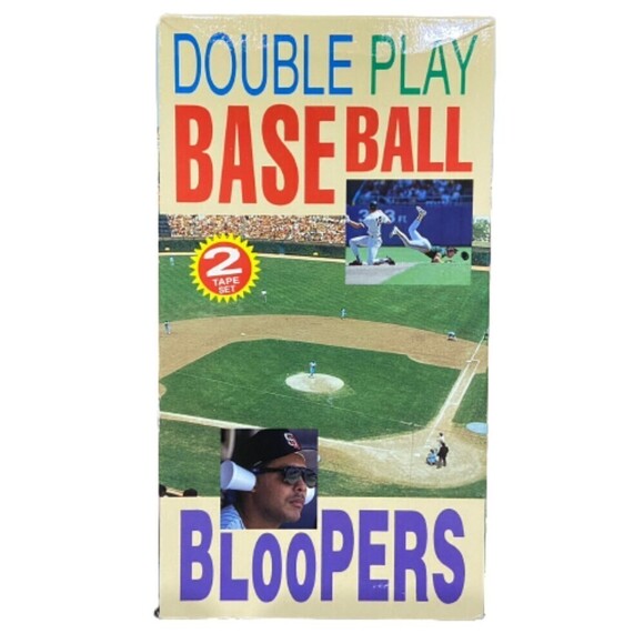 MLB Double Play Baseball Bloopers 2 Tape Set VHS 1993 60 Minutes - Picture 1 of 5